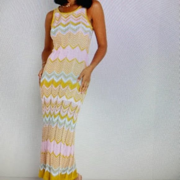 Petal & Pup Dresses & Skirts - Multicolored Crotchet Knit Dress